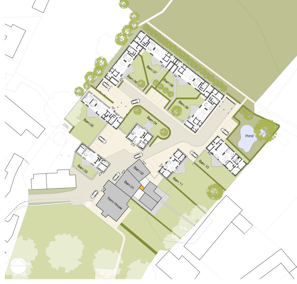 Plan of development in Biddestone, Wiltshire
